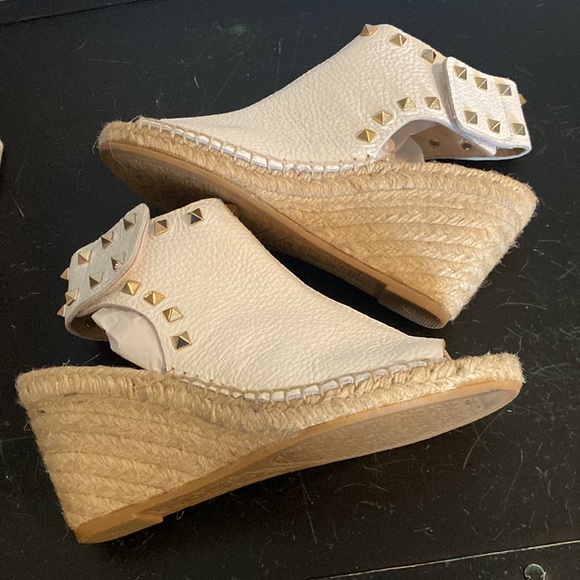 275 Central white espadrille wedge with Rockstuds - Picture 8 of 11
